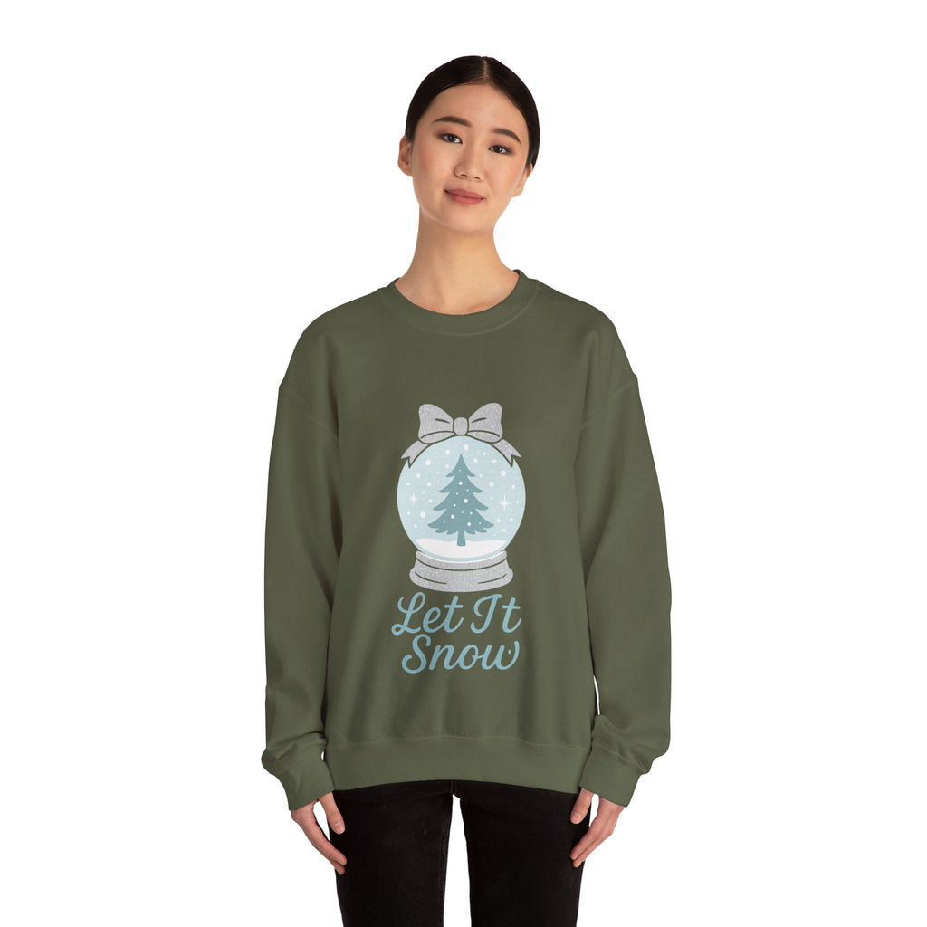 Let It Snow Sweatshirt, Cozy Holiday Crewneck, Unisex Christmas Sweater, Winter Gift, Festive Apparel