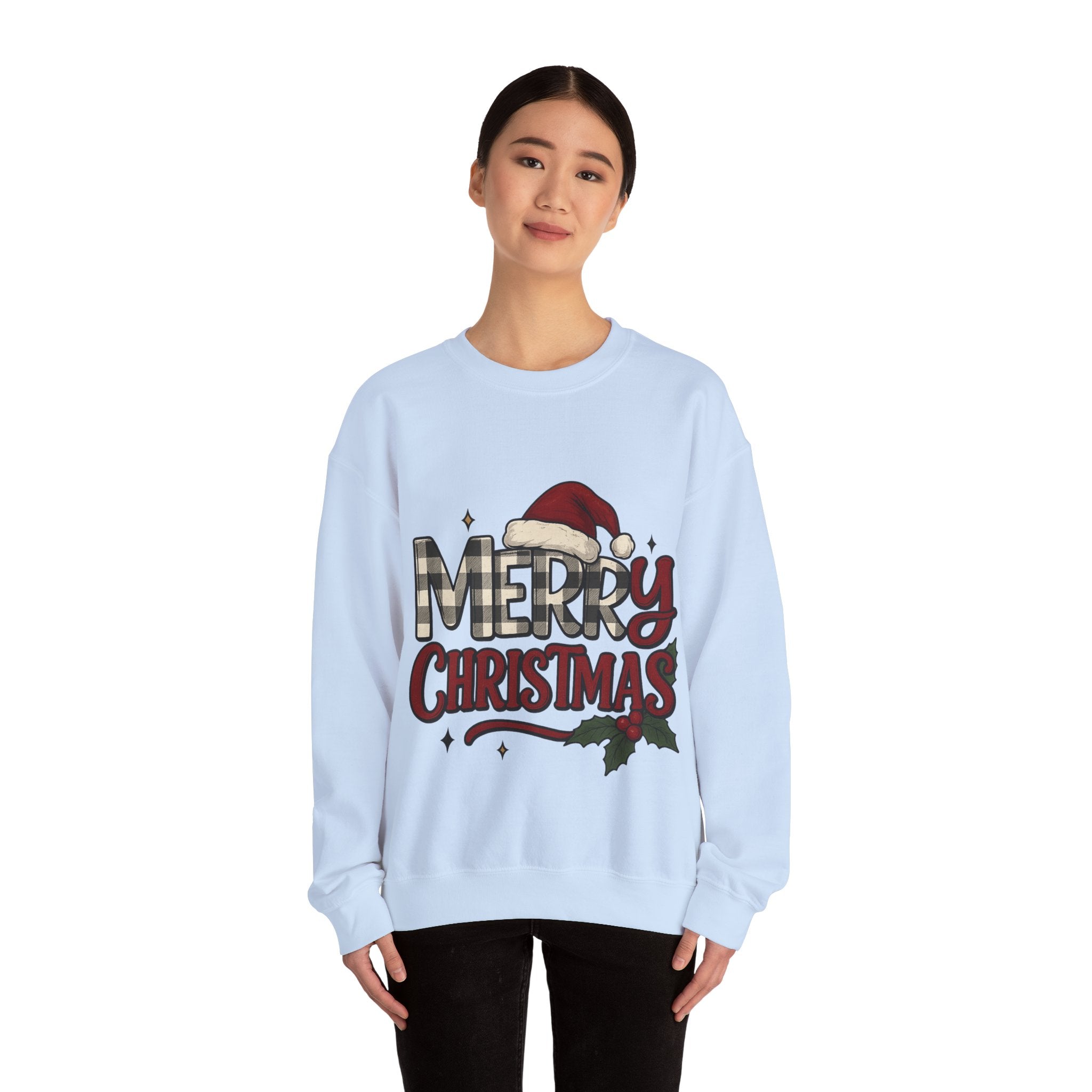 Merry Christmas Crewneck Sweatshirt, Holiday Apparel, Unisex Sweatshirt, Cozy Christmas Gift, Winter Fashion, Festive Wear