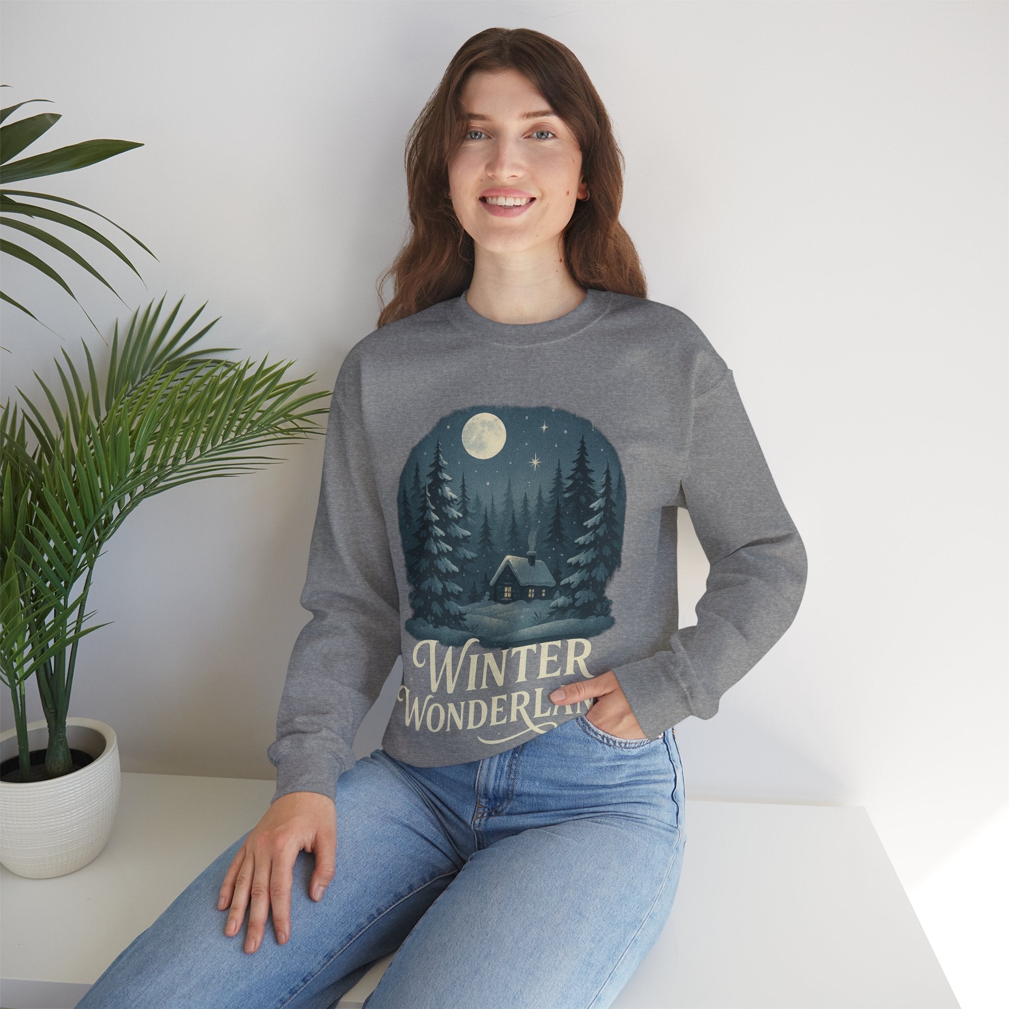 Winter Wonderland Sweatshirt, Cozy Winter Essentials, Holiday Gift, Christmas Sweater, Unisex Warm Crewneck