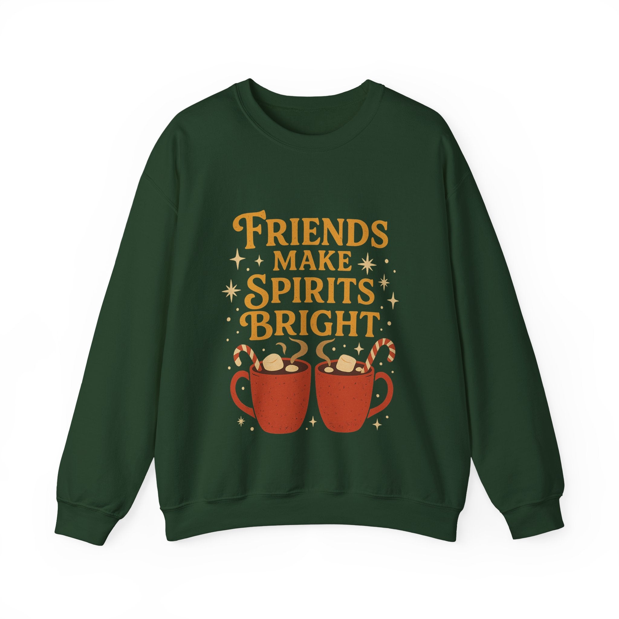 Cozy Friendship Sweatshirt, Unisex Crewneck, Holiday Gift, Comfortable Pullover, Warm Layer, Coffee Lovers Gift