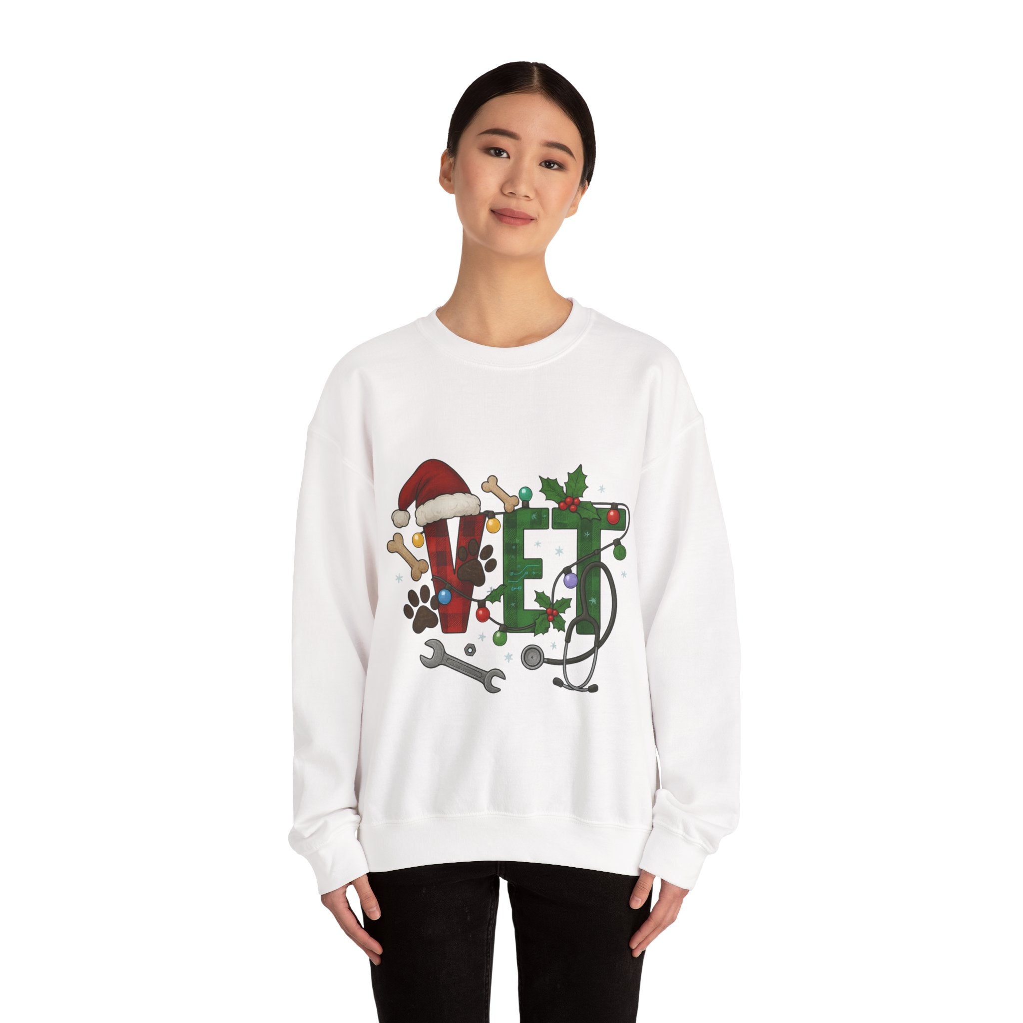 Holiday Vet Sweatshirt - Festive Veterinary Crewneck, Perfect for Animal Lovers, Christmas Gift, Cozy Winter Apparel, Pet Care