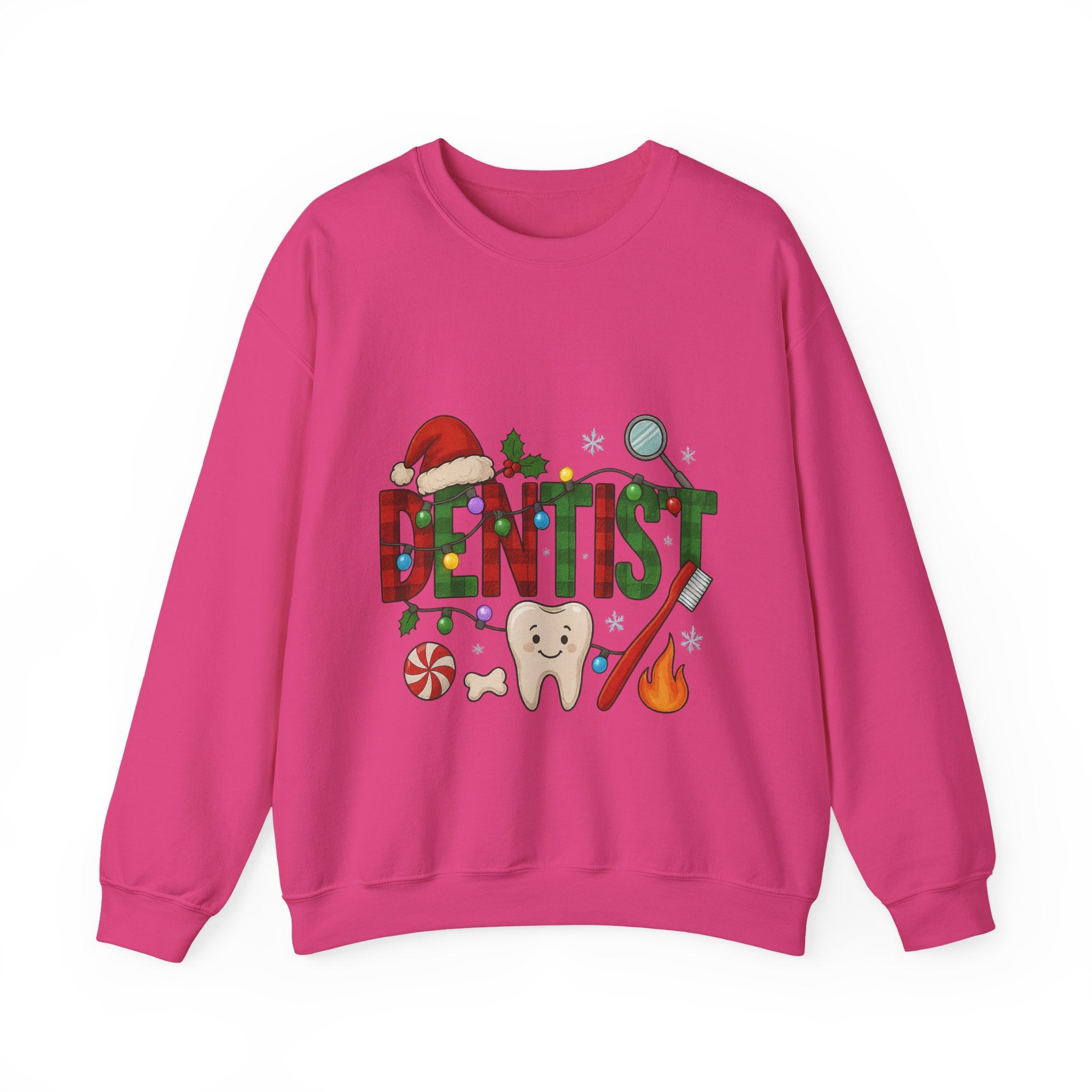 Festive Dentist Crewneck Sweatshirt, Funny Dentist Gift, Holiday Sweater, Christmas Sweatshirt, Unisex Sweatshirt
