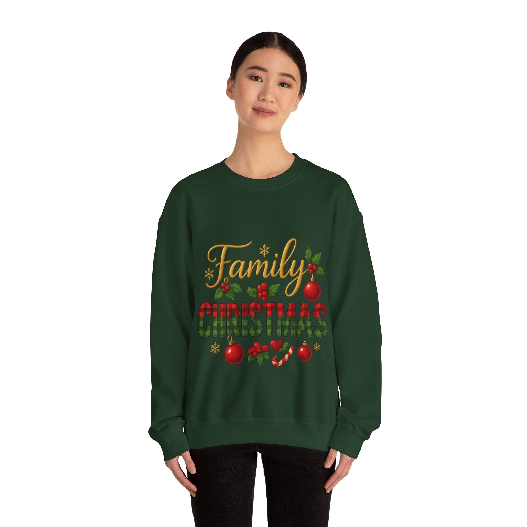Family Christmas Crewneck Sweatshirt | Cozy Holiday Sweater, Family Gathering Gift, Matching Christmas Outfits, Winter Apparel, [...]