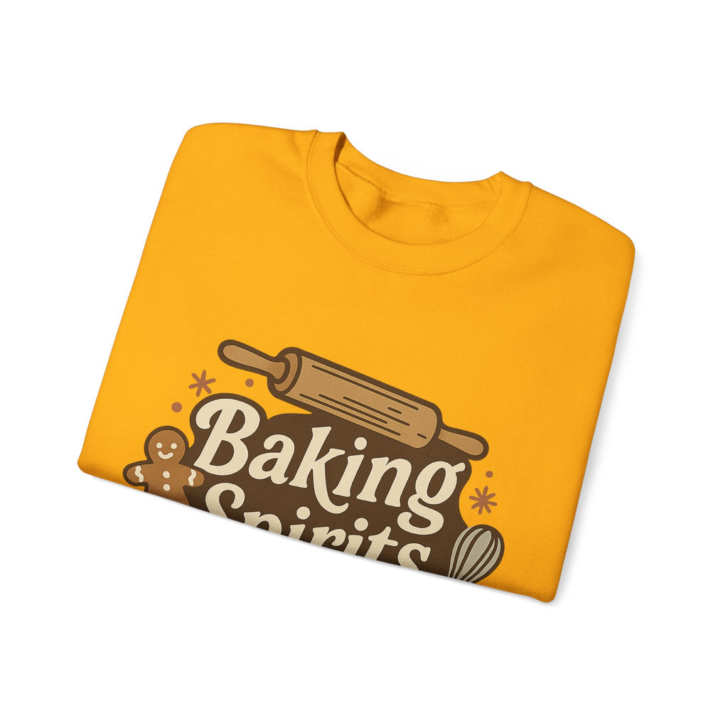 Festive Baking Sweatshirt - Unisex Heavy Blend™, Cozy Crew for the Holidays, Christmas Gift, Baking Enthusiast, Family Gatherings, [...]