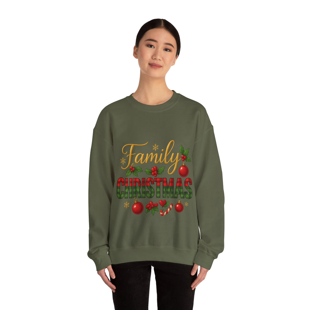 Family Christmas Crewneck Sweatshirt | Cozy Holiday Sweater, Family Gathering Gift, Matching Christmas Outfits, Winter Apparel, [...]