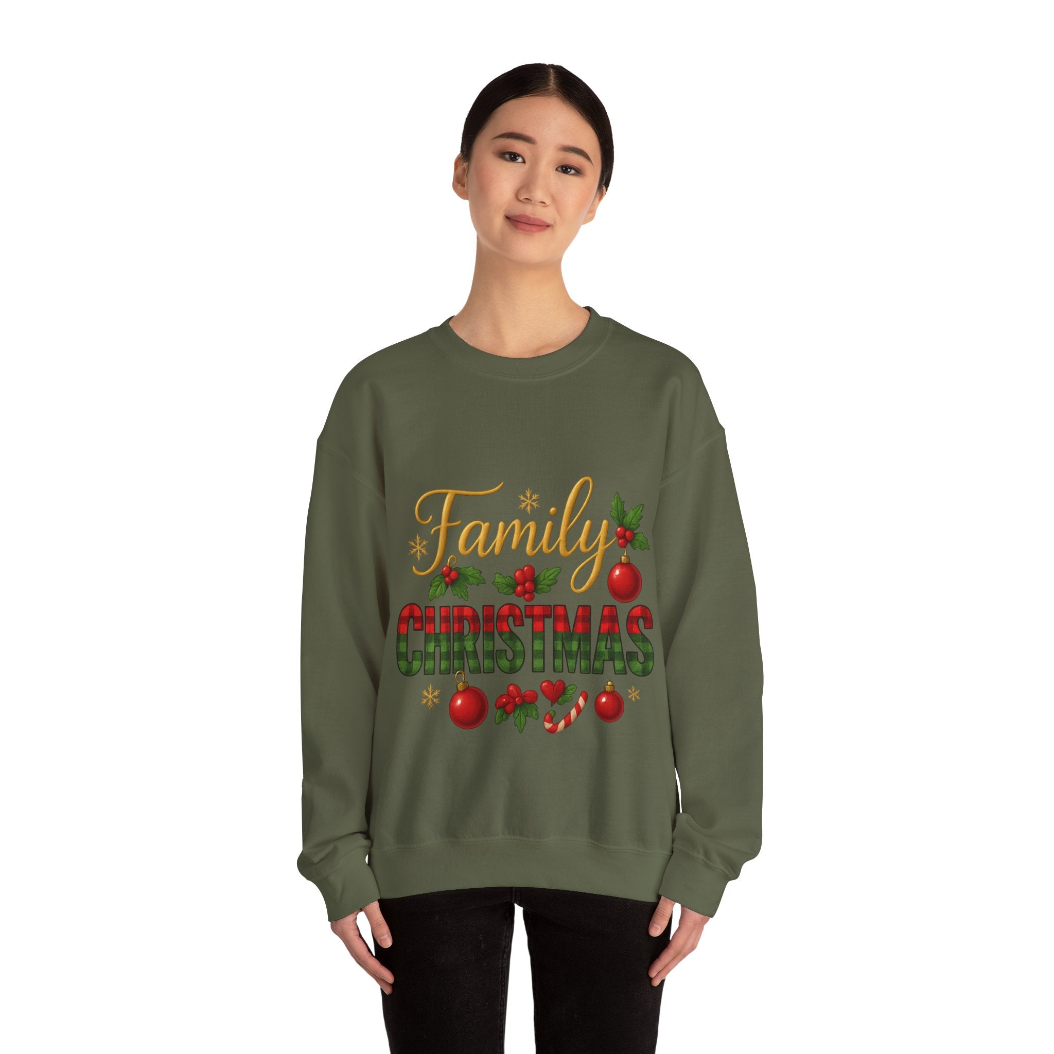 Family Christmas Crewneck Sweatshirt | Cozy Holiday Sweater, Family Gathering Gift, Matching Christmas Outfits, Winter Apparel, [...]