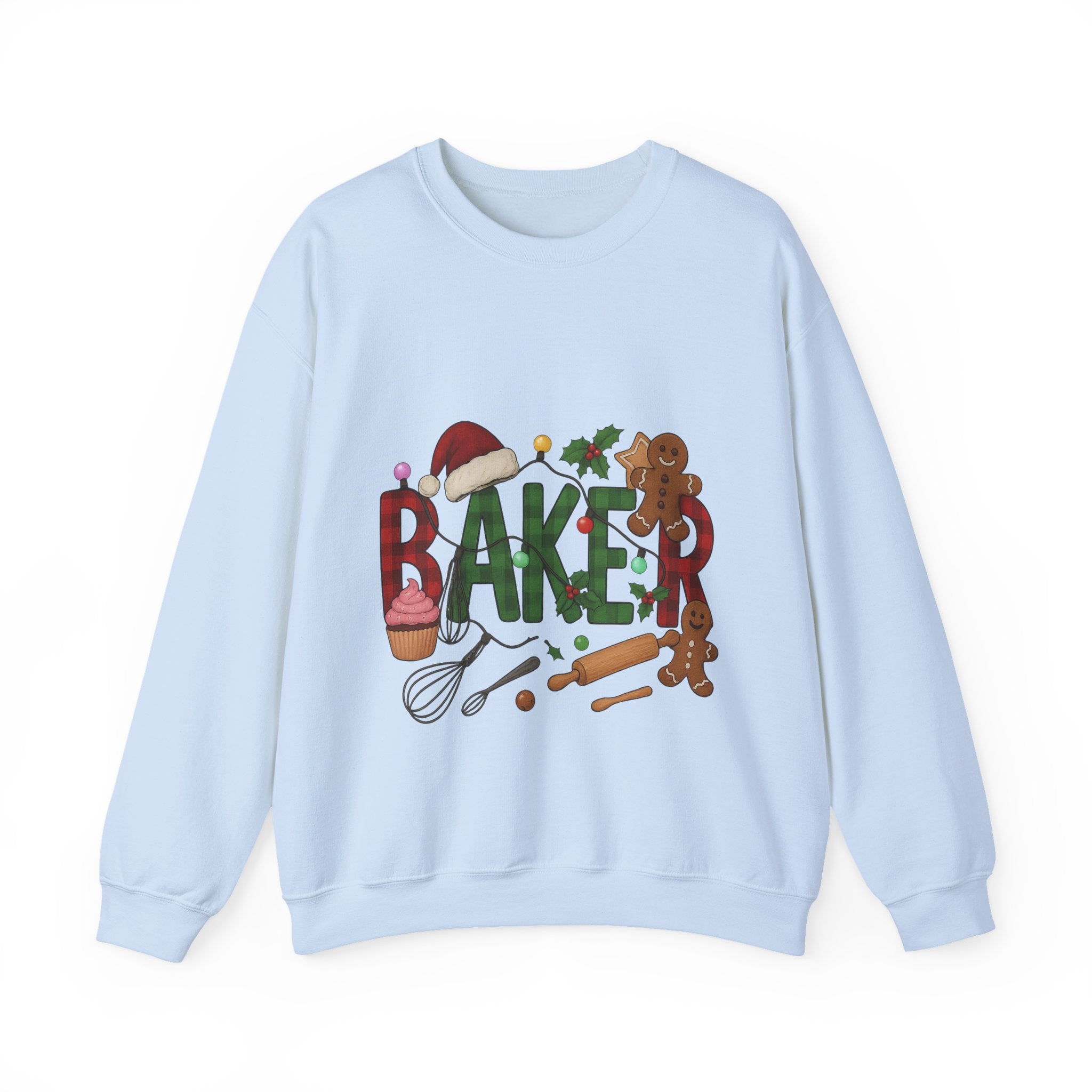 Cozy Baker Sweatshirt, Holiday Baking Gift, Unisex Sweater, Christmas Apparel, Gift for Bakers, Cute Baking Crewneck