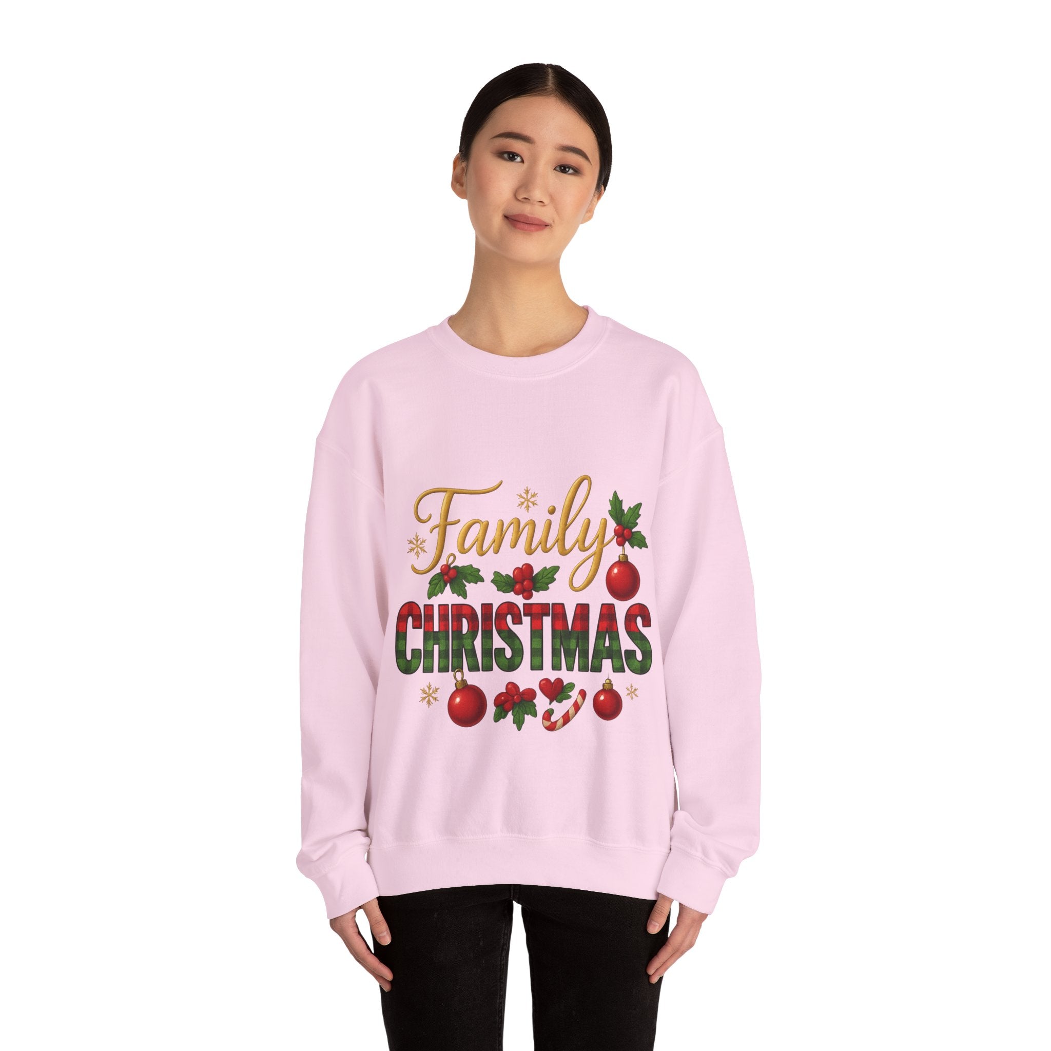 Family Christmas Crewneck Sweatshirt | Cozy Holiday Sweater, Family Gathering Gift, Matching Christmas Outfits, Winter Apparel, [...]