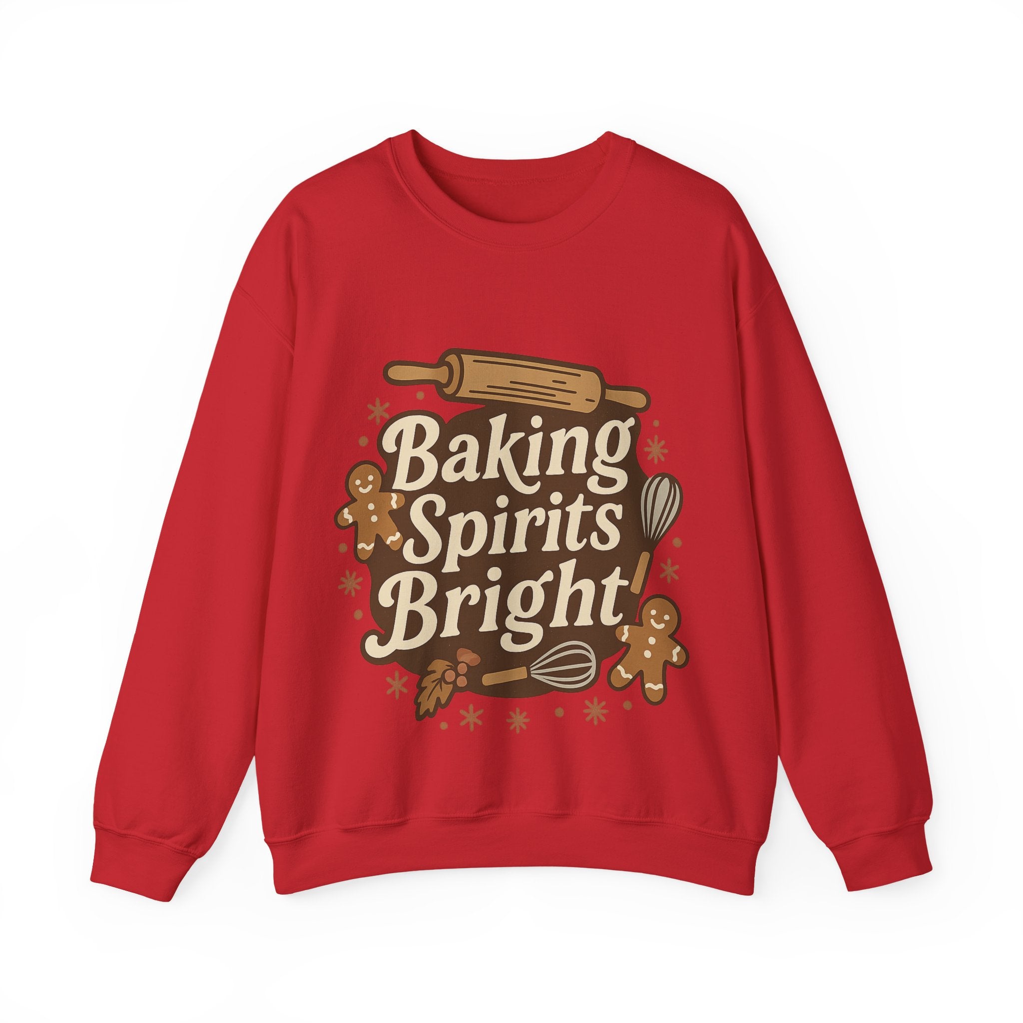 Festive Baking Sweatshirt - Unisex Heavy Blend™, Cozy Crew for the Holidays, Christmas Gift, Baking Enthusiast, Family Gatherings, [...]