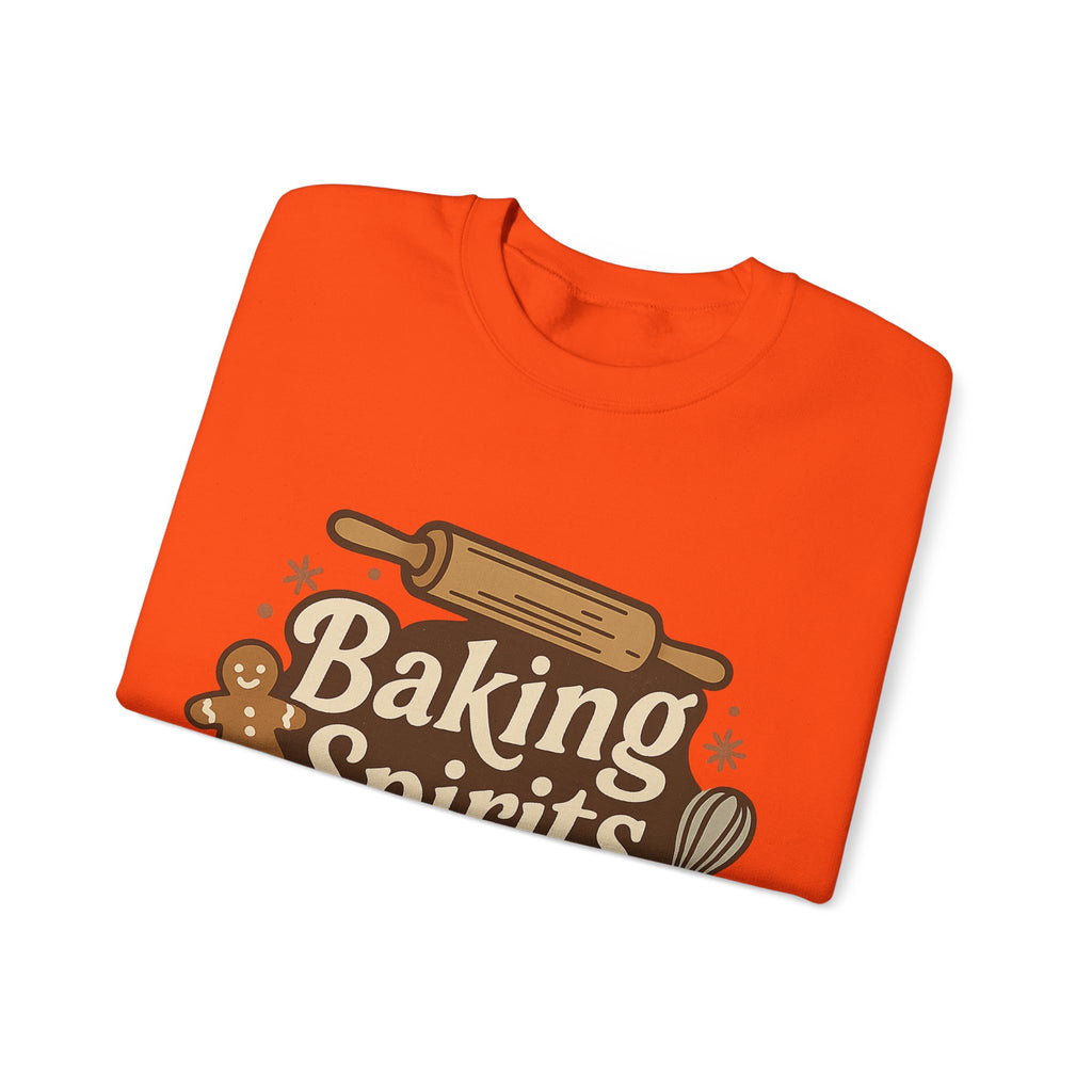 Festive Baking Sweatshirt - Unisex Heavy Blend™, Cozy Crew for the Holidays, Christmas Gift, Baking Enthusiast, Family Gatherings, [...]