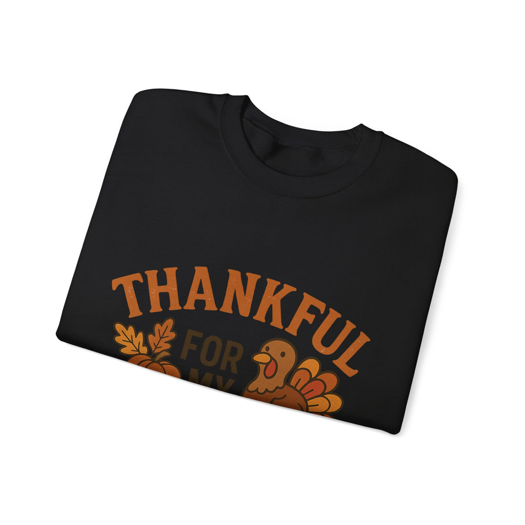 Thankful for My Turkeys Sweatshirt, Cozy Autumn Crewneck, Thanksgiving Apparel, Fall Fashion, Family Gathering Outfits