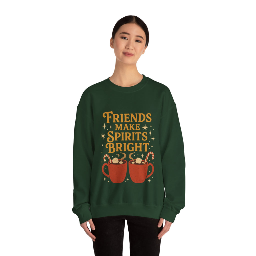 Cozy Friendship Sweatshirt, Unisex Crewneck, Holiday Gift, Comfortable Pullover, Warm Layer, Coffee Lovers Gift