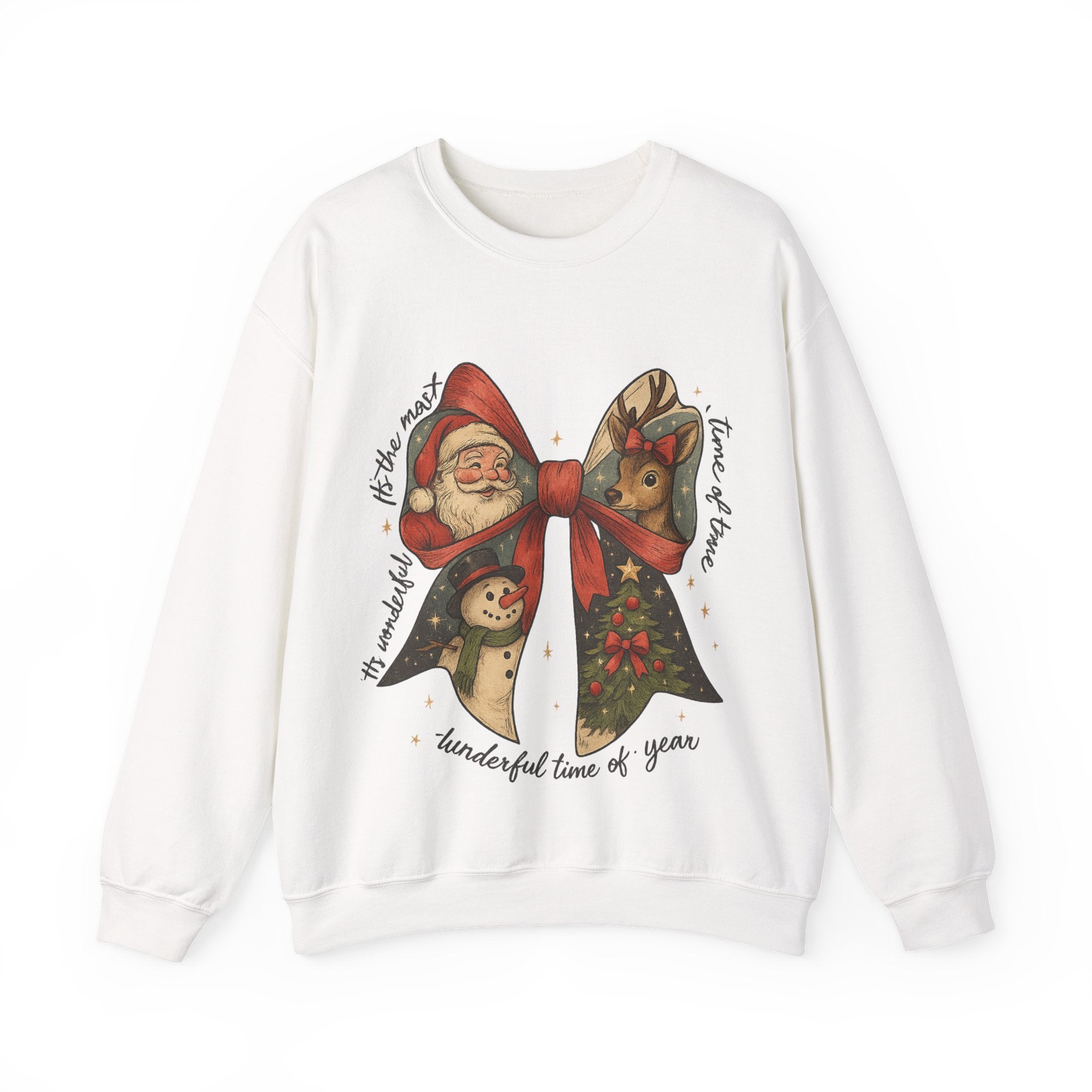 Festive Holiday Crewneck Sweatshirt – Cozy Christmas Pullover, Unisex Winter Apparel, Thoughtful Holiday Gift for Family & Friends