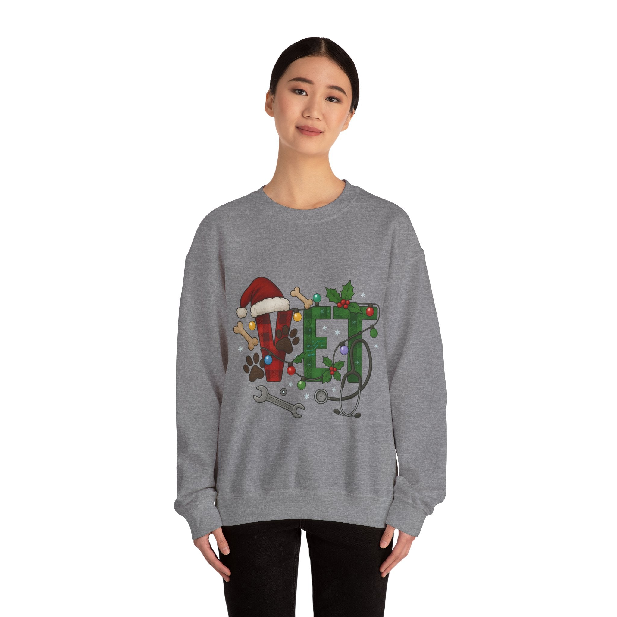Holiday Vet Sweatshirt - Festive Veterinary Crewneck, Perfect for Animal Lovers, Christmas Gift, Cozy Winter Apparel, Pet Care