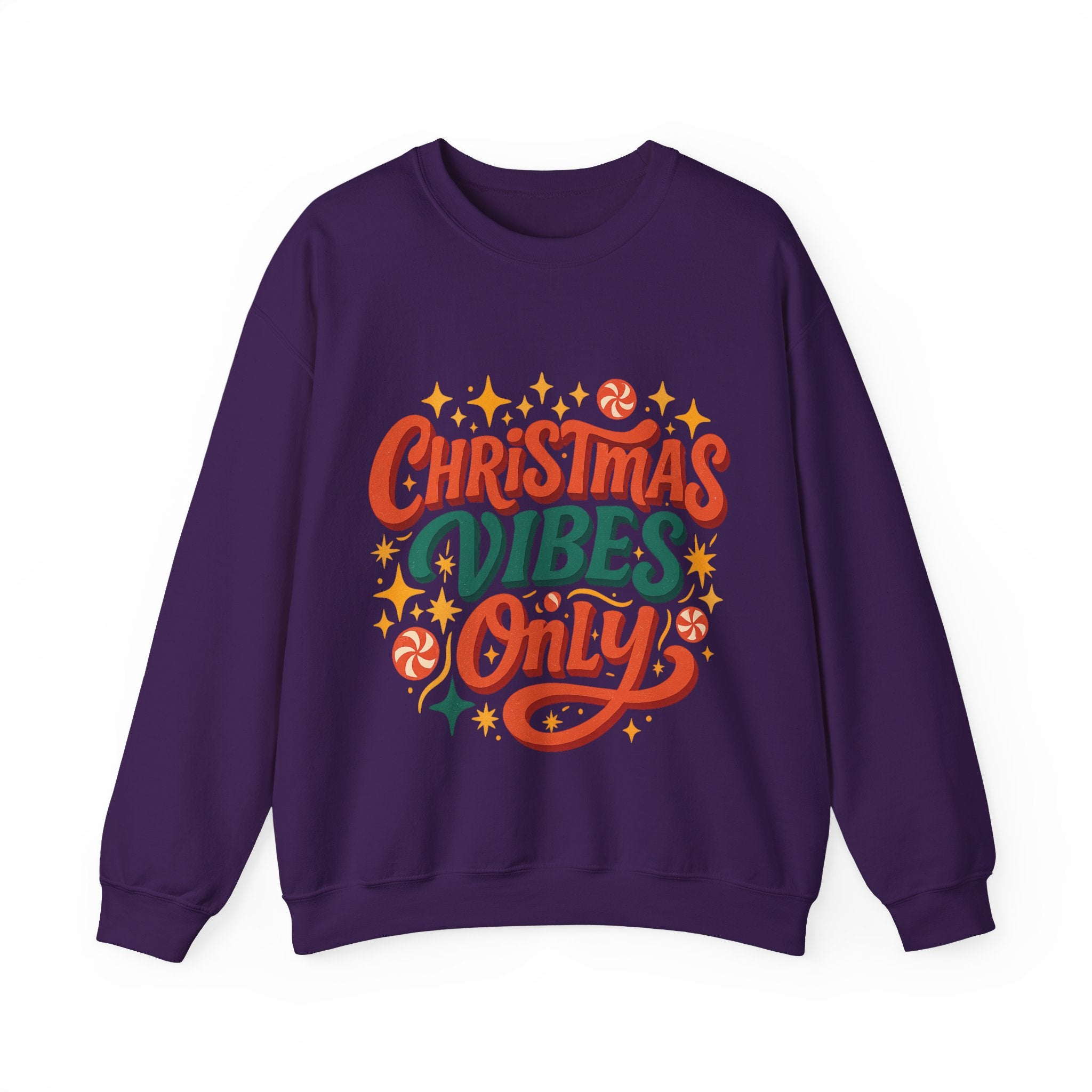 Christmas Vibes Crewneck Sweatshirt | Holiday Sweatshirt, Cozy Gift, Xmas Apparel, Festive Fashion, Comfortable Sweater