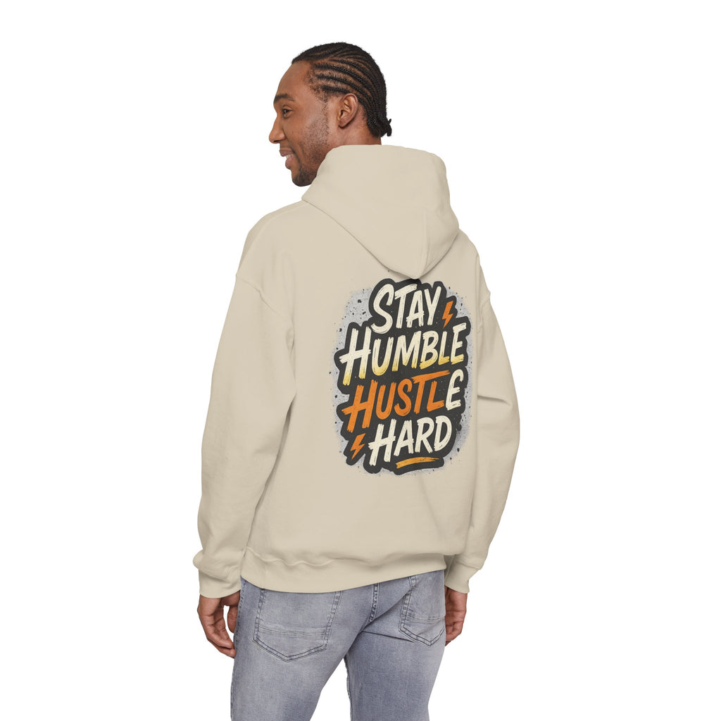 Stay Humble Hustle Hard Hoodie – Inspirational Unisex Sweatshirt, Motivational Apparel, Cozy Hoodie Gift for Students & Go-Getters