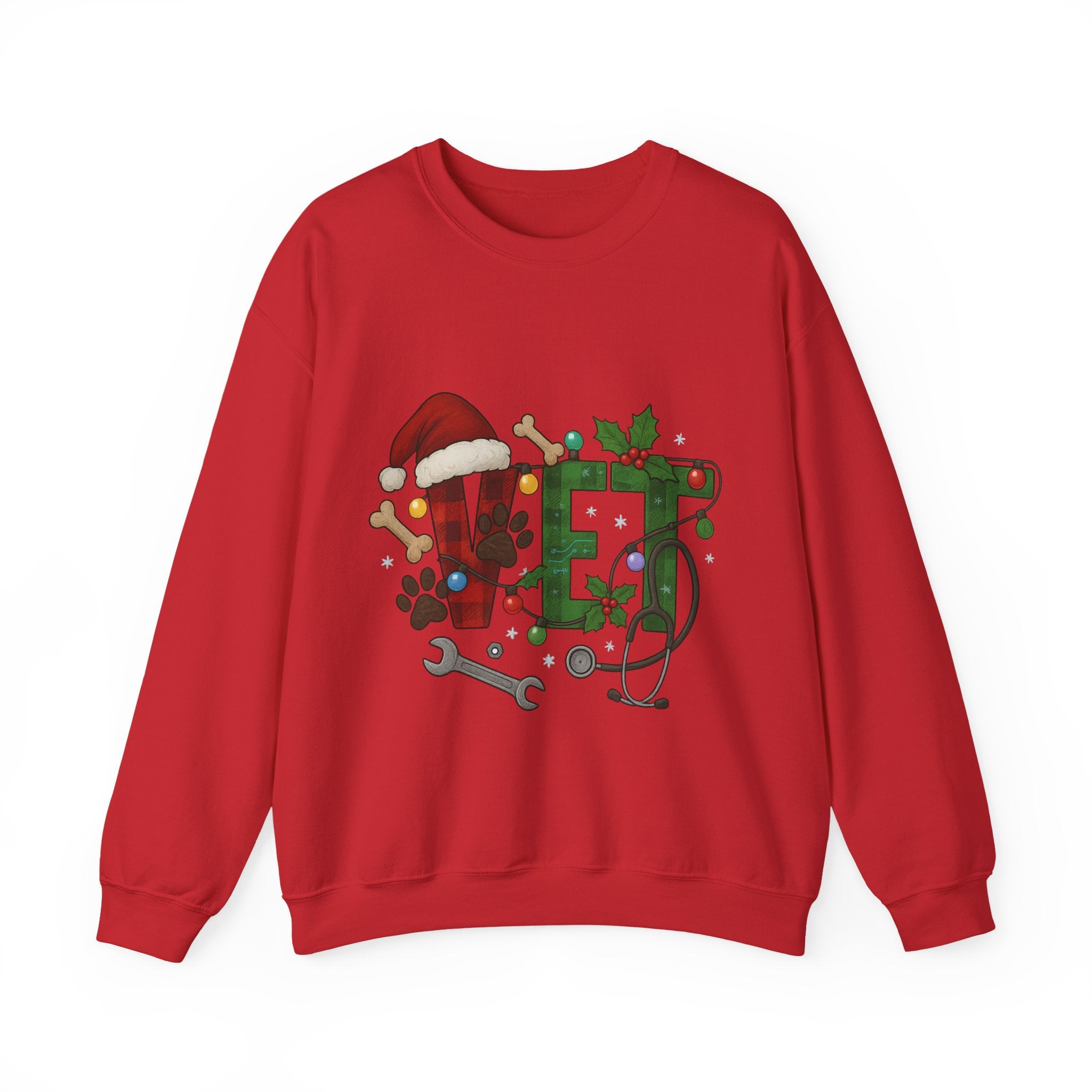 Holiday Vet Sweatshirt - Festive Veterinary Crewneck, Perfect for Animal Lovers, Christmas Gift, Cozy Winter Apparel, Pet Care