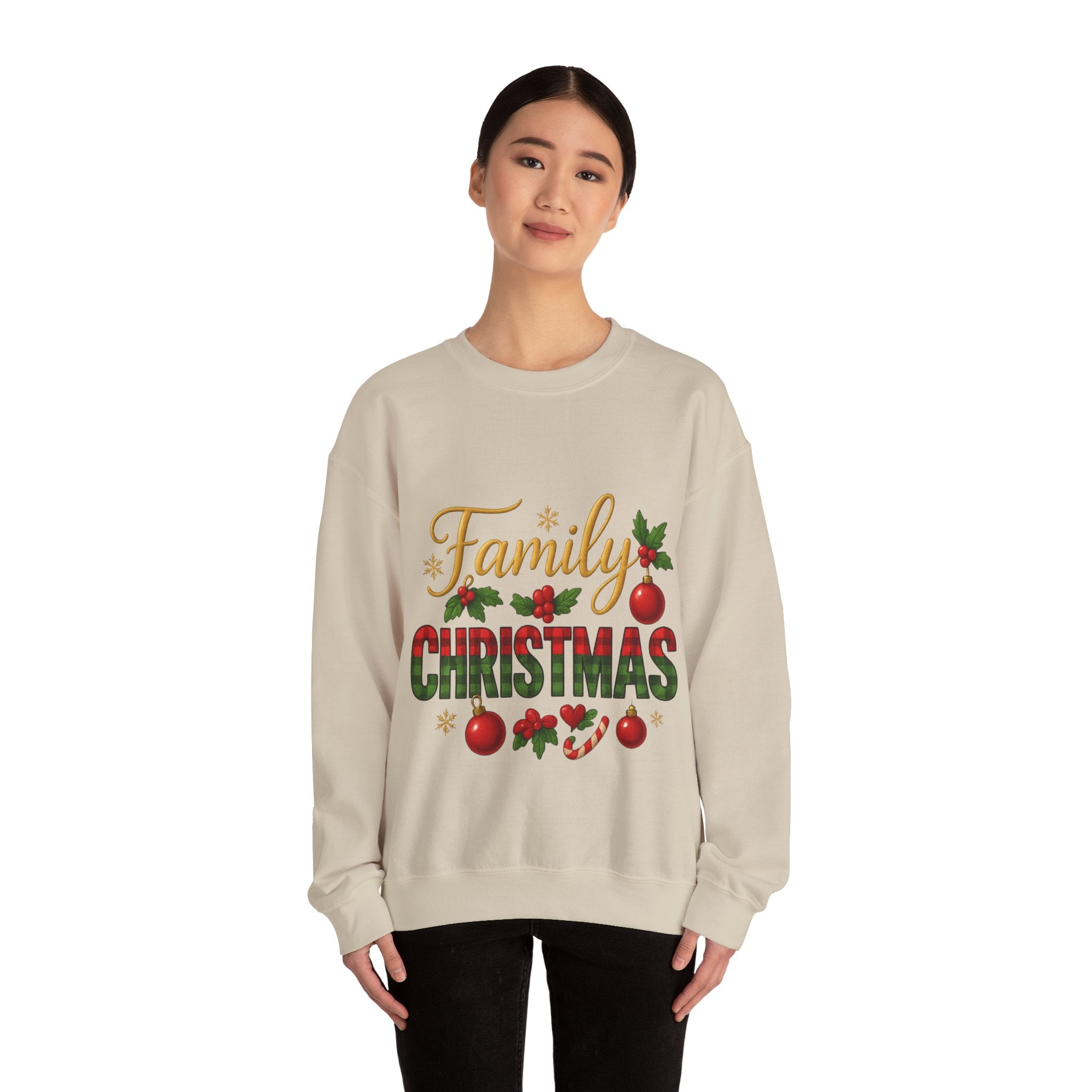 Family Christmas Crewneck Sweatshirt | Cozy Holiday Sweater, Family Gathering Gift, Matching Christmas Outfits, Winter Apparel, [...]