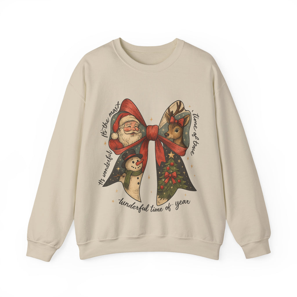 Festive Holiday Crewneck Sweatshirt – Cozy Christmas Pullover, Unisex Winter Apparel, Thoughtful Holiday Gift for Family & Friends