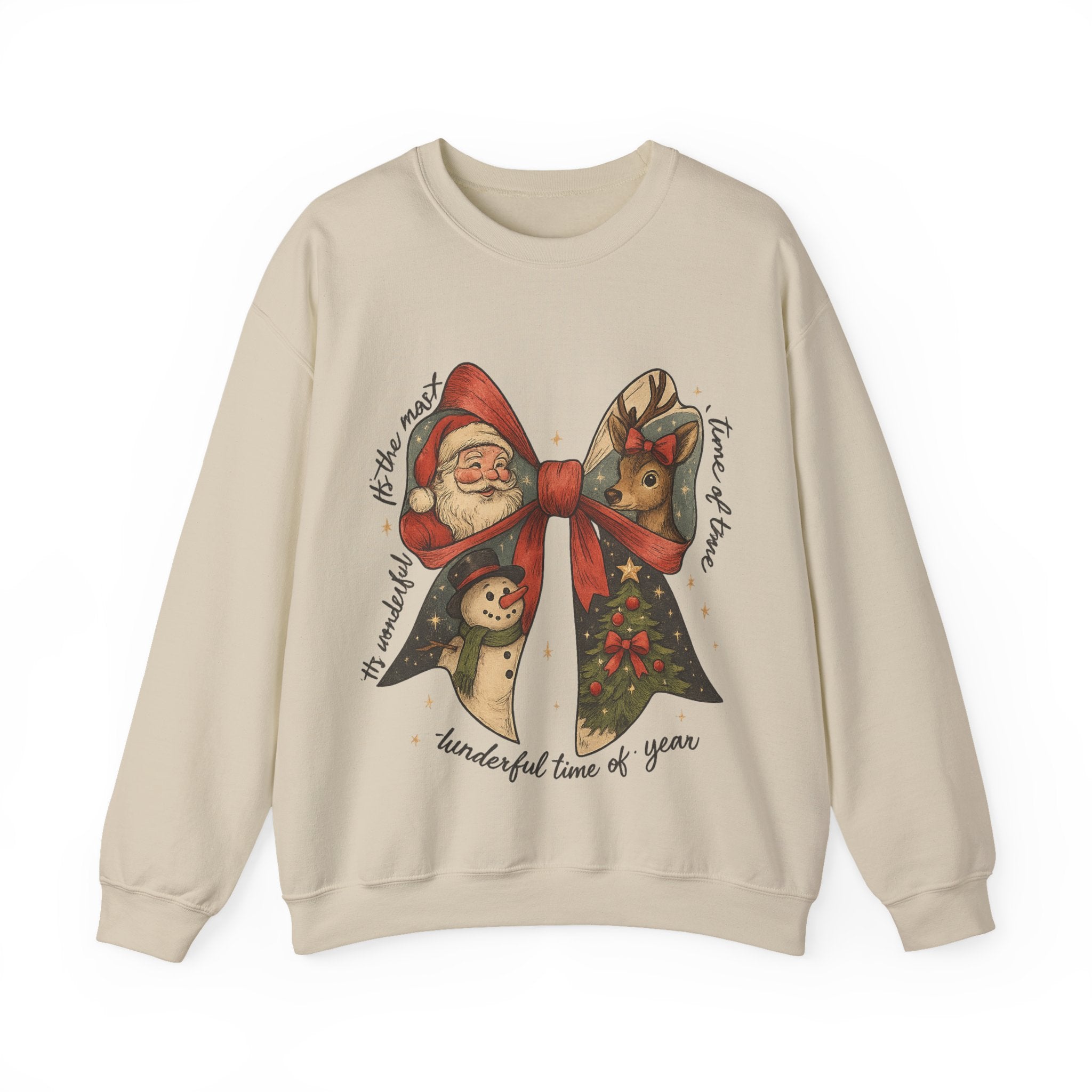 Festive Holiday Crewneck Sweatshirt – Cozy Christmas Pullover, Unisex Winter Apparel, Thoughtful Holiday Gift for Family & Friends