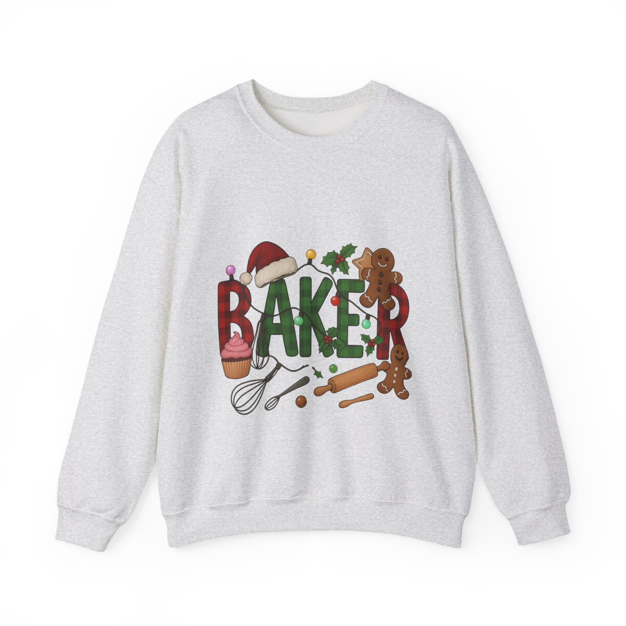 Cozy Baker Sweatshirt, Holiday Baking Gift, Unisex Sweater, Christmas Apparel, Gift for Bakers, Cute Baking Crewneck